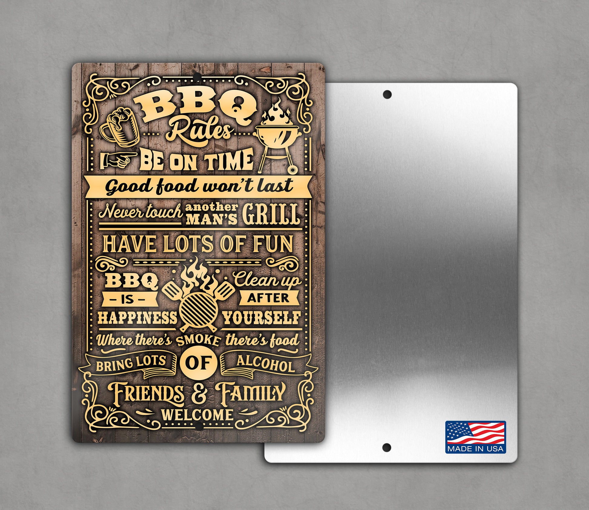 BBQ Rules Sign