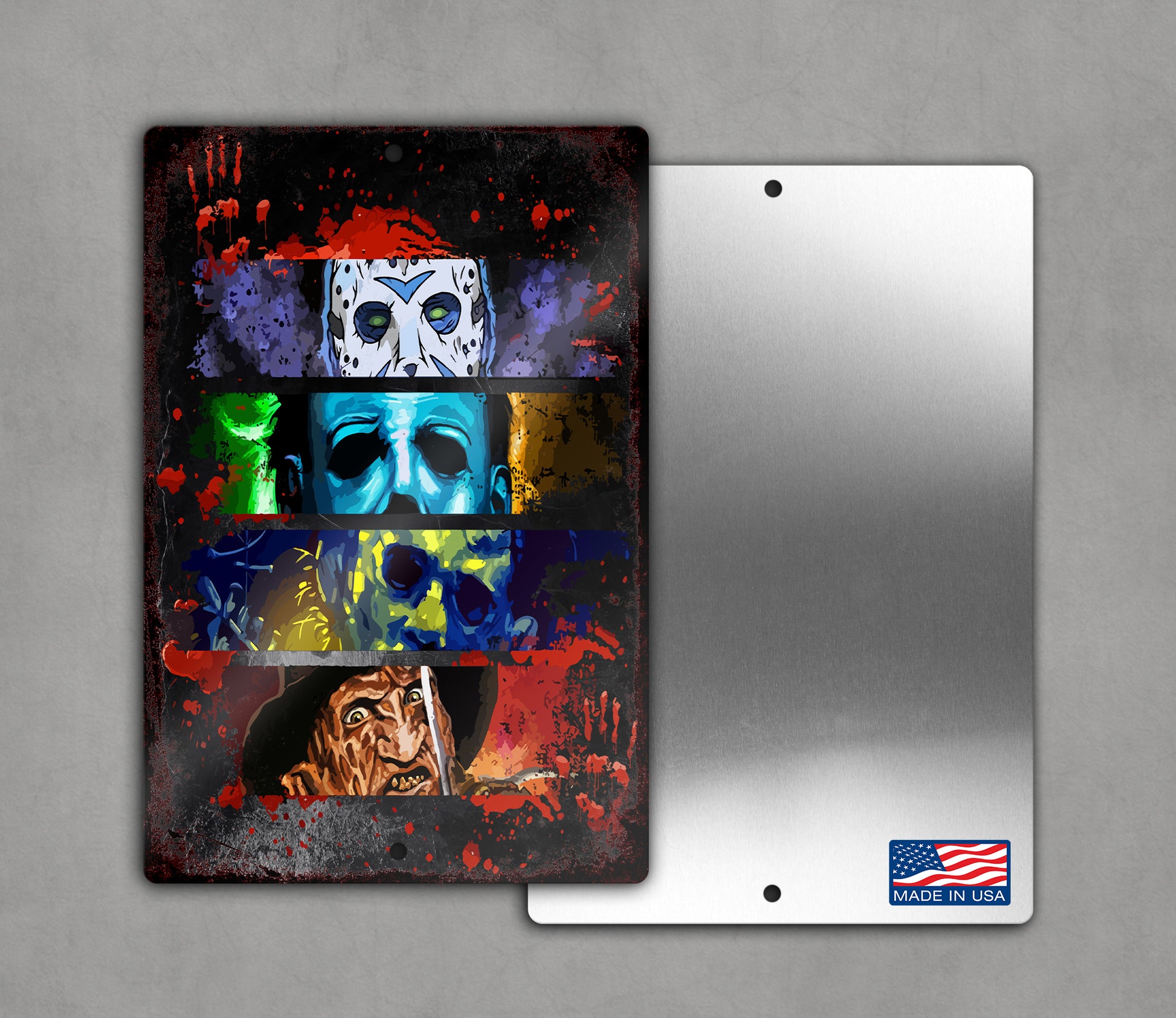 Slasher Friends Horror Movie Sign