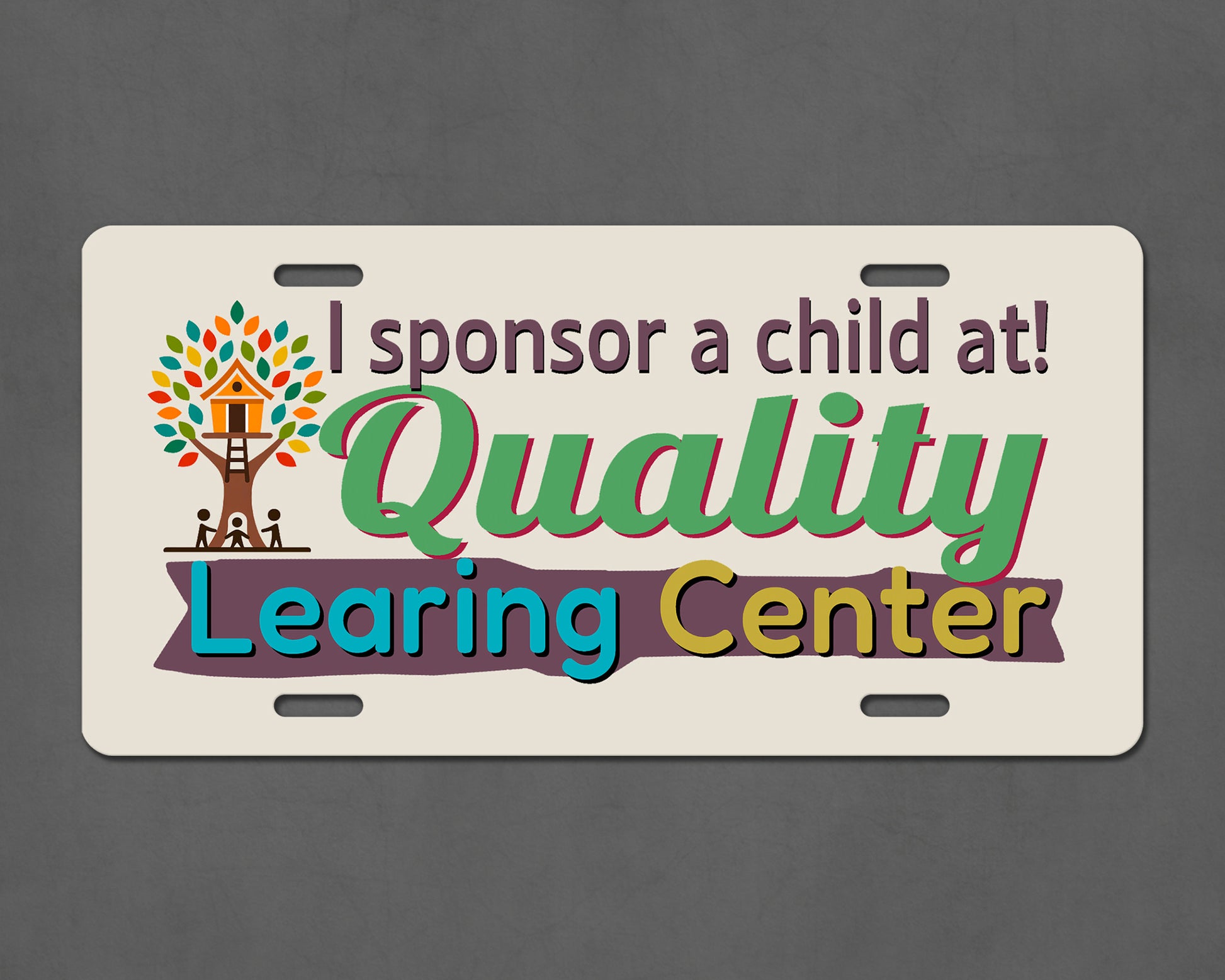 Quality "Learing" License Plate