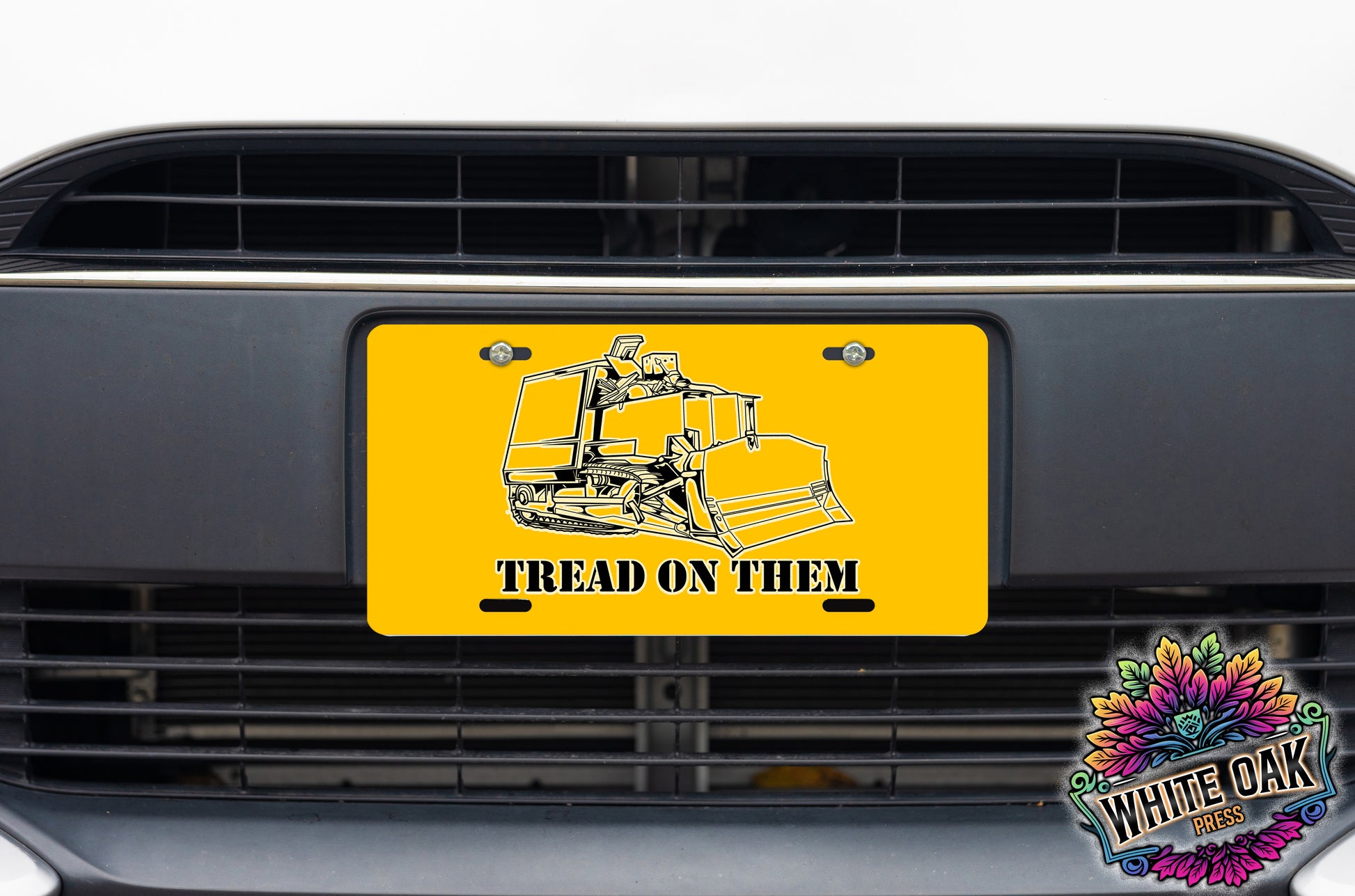 Tread On Them Killdozer License Plate