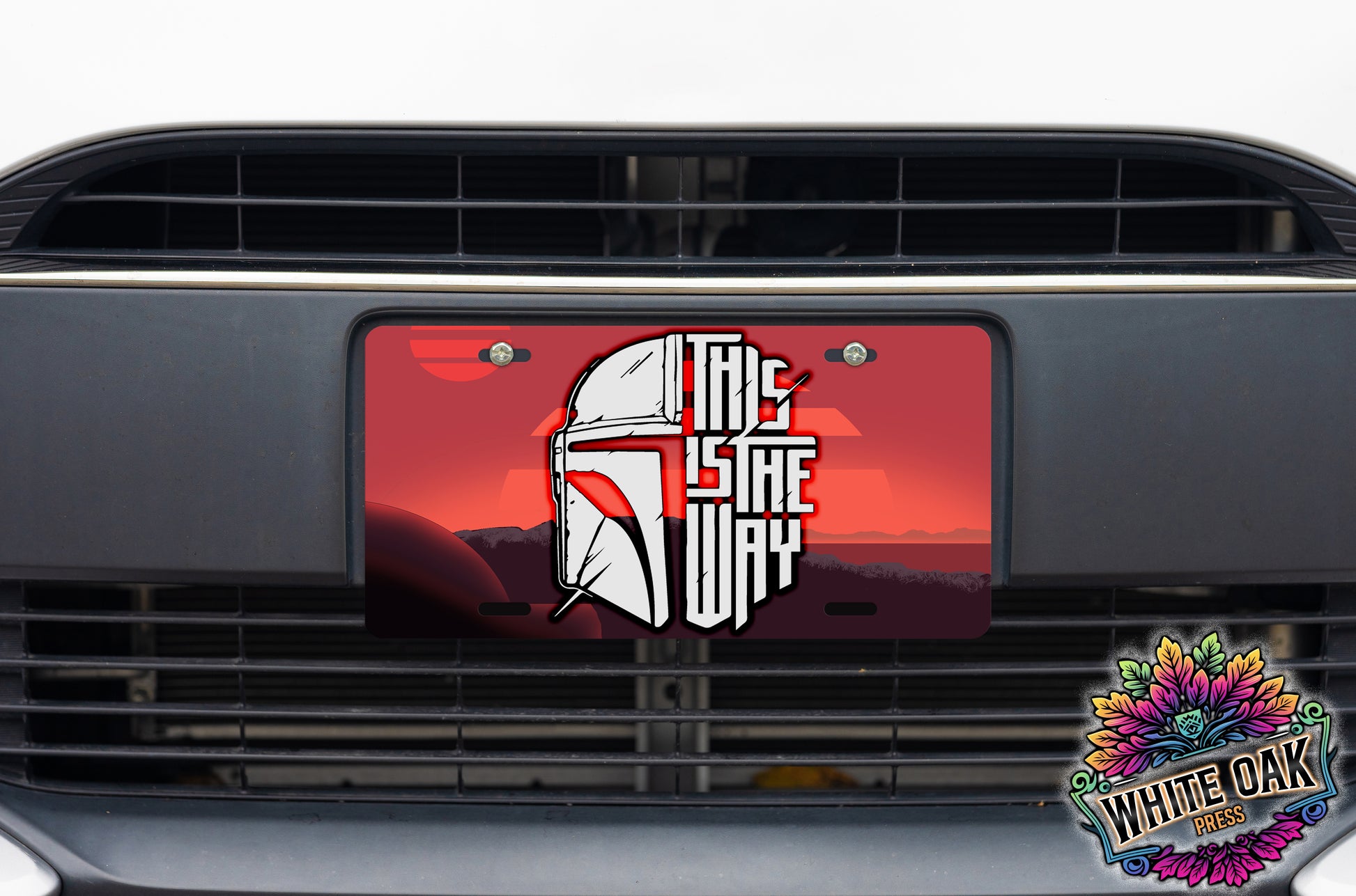 Mandalorian License Plate