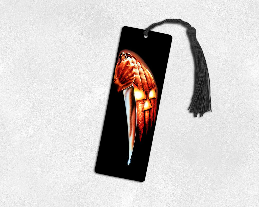 Halloween Pumpkin Hand Metal Bookmark